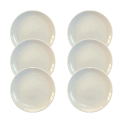 Kit Prato Raso Coup G Porcelana Branca – 6 Peças