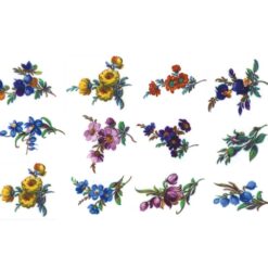 Decalque Floral 596 20mm - Cartela com 33