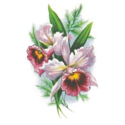 Decalque Orquídea 95mm - Cartela com 6
