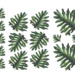 Decalque Folhas Tropicais A4