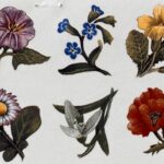 Decalque Flores da Terra 45mm - Cartela com 6