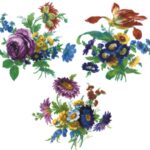 Floral 274 110mm Cartela com 3