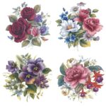 Decalque Alexandra 45mm - Cartela c/ 8