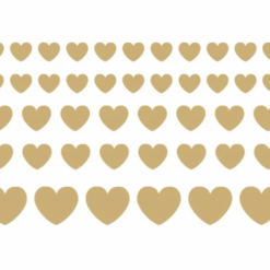 Decalque Corações OURO