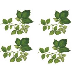 Decalque Folhagens Verdes 110mm c/9