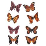 Borboletas de Outono 25mm Cartela com 8