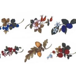 Frutas e Folhas 30mm c/6