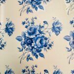 Decalque Flores Azuis 50mm - Cartela com 6