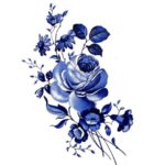 Blaue Rose 75mm Cartela com 6