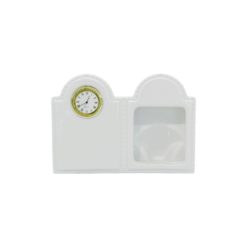 Relógio e Porta Retrato com Máquina