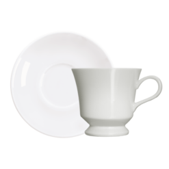 Xícara de Chá (com Pires) - Capri (Branco)