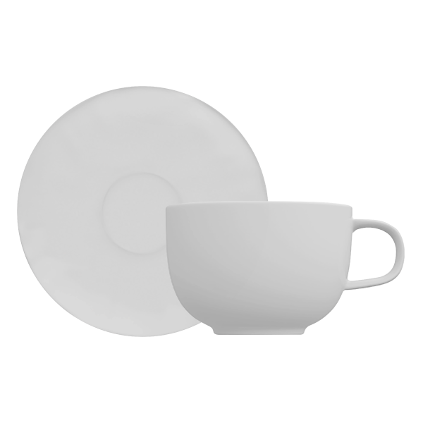 bcfc595ad98a4cb1b906d14b0f06ea50.png Xícara de Café (com Pires) - Convexa (Branco) - Imagem 1