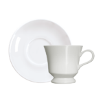 Xícara de café (com Pires) - Capri (Branco)