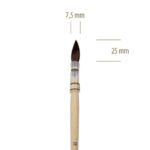 1301 nº 12 - Pincel Feustel Pontiagudo de Pelo Curto