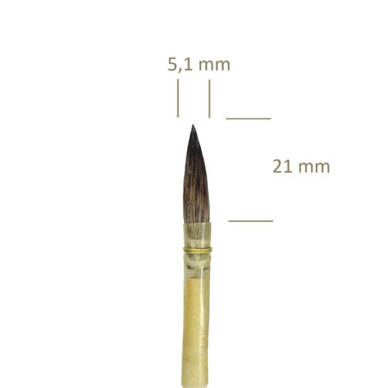 61a3f17266af25687e3f51b360594cc7.jpg 1301 nº 8 - Pincel Feustel Pontiagudo de Pelo Curto - Imagem 1