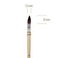 1301 nº 2 - Pincel Feustel Pontiagudo de Pelo Curto