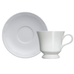 Xícara de Chá (com Pires) - Cottage (Branco)