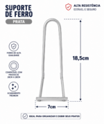 Suporte Mesa Cinza - Grande