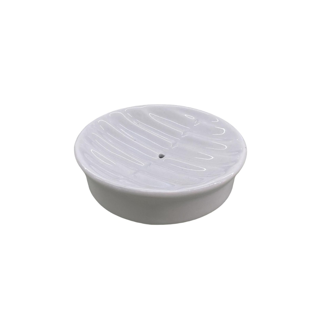 3a9238bcfe7d27805341a8efb981980c-1.jpeg Saboneteira Redonda - Porcelana Branca - Imagem 1