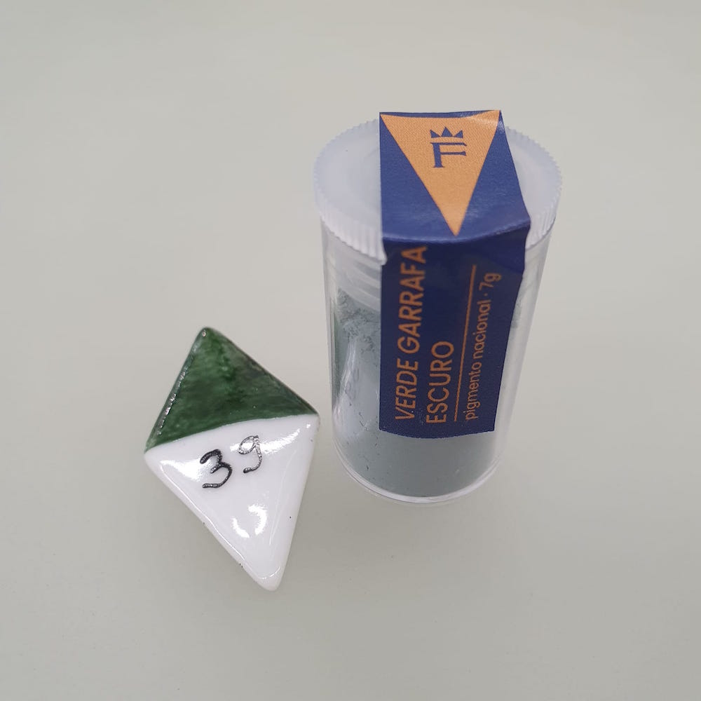 eb81d2923bca2141203da12719bd77f3.jpeg Tinta (para Porcelana) - Verde garrafa escuro - Imagem 1